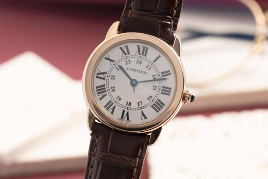 Cartier Ronde Solo de Cartier Roségold / Stahl Ref. W6701007 Papiere 2018