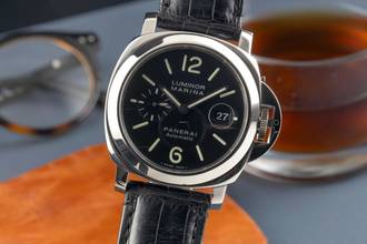 Thumbnail von Panerai Luminor Marina Automatic Datum Edelstahl Herrenuhr Ref. PAM00104