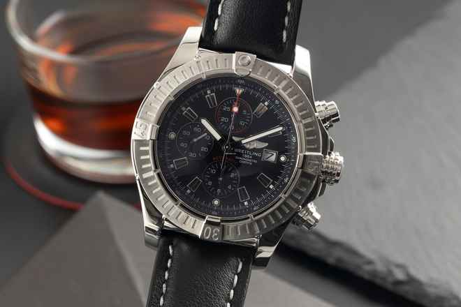  Breitling Super Avenger Chronograph Stahl Automatik Ref. A13370 