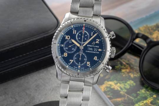 Breitling Aviator 8 Chronograph Stahl Automatik Herrenuhr Ref. A13316101C1A1