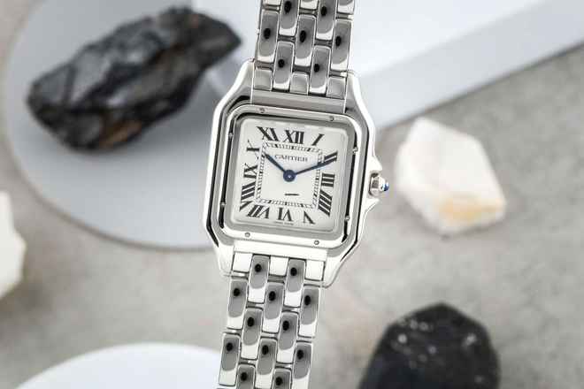  Cartier Panthère Medium Stahl Quarz Damenuhr Ref. WSPN0007 4016 