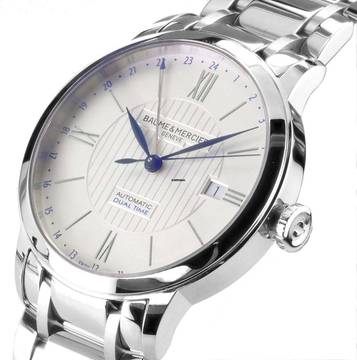  Baume & Mercier Classima Herren Uhr M0A10273 GMT Automatik Classima 40 mm 