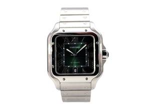 Thumbnail von Cartier Santos de Cartier Edelstahl großes Modell Ref. WSSA0062