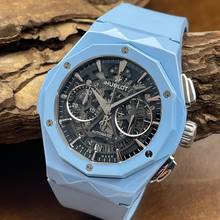  Hublot Classic Fusion Aerofusion 45mm Ltd. Chrono Orlinski Sky Blue Ceramic - FULLSET 