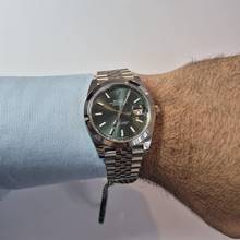 Thumbnail von Rolex Datejust 41 41mm Mint Green Jubilee Automático Completo
