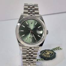 Thumbnail von Rolex Datejust 41 41mm Mint Green Jubilee Automático Completo