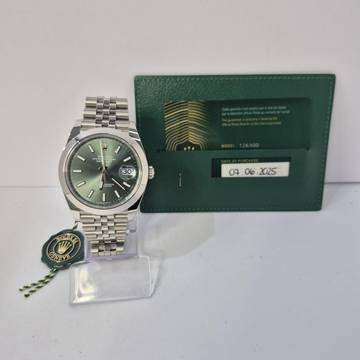Rolex Datejust 41 41mm Mint Green Jubilee Automático Completo