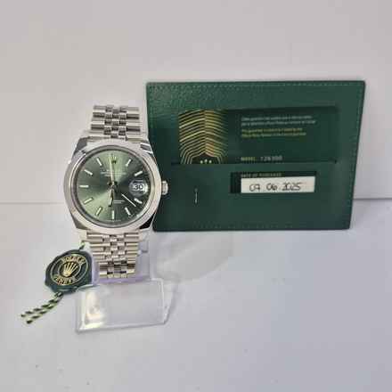  Rolex Datejust 41 41mm Mint Green Jubilee Automático Completo 