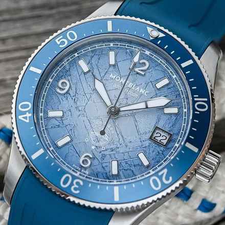  Montblanc Iced Sea Automatic Date 0 Oxygen NEW FULL SET 