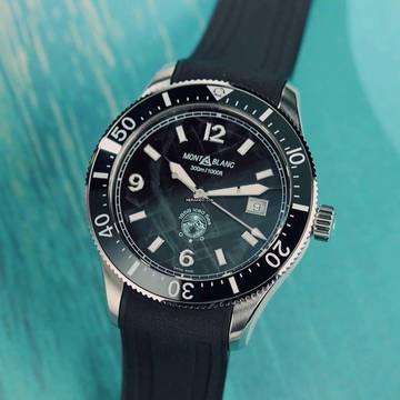 Montblanc Iced Sea Automatic Date 0 Oxygen NEW FULL SET