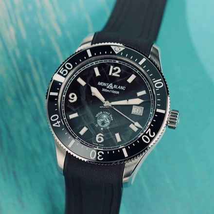  Montblanc Iced Sea Automatic Date 0 Oxygen NEW FULL SET 