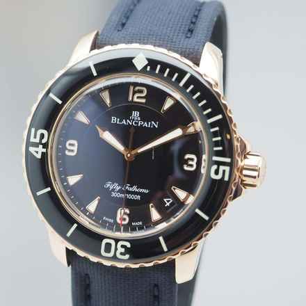 Blancpain Fifty Fathoms 5015-3630 Rosegold 18k/750 Kutu+Belgeler
