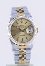 Thumbnail von Rolex Datejust 36 Saphirglas golden Stick dial Jubiléband Stahl Gold 16233 T-Serie Klassiker