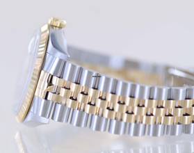Thumbnail von Rolex Datejust 36 Saphirglas golden Stick dial Jubiléband Stahl Gold 16233 T-Serie Klassiker