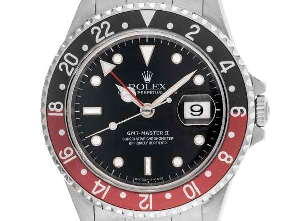  Rolex GMT-Master II coke Ref.16710 1996 Full Set sehr gut Vintage GMT Master II Coke 