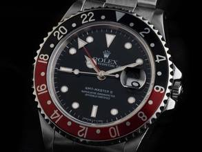 Thumbnail von Rolex GMT-Master II coke Ref.16710 1996 Full Set original Vintage Unpoliert GMT Master II Coke