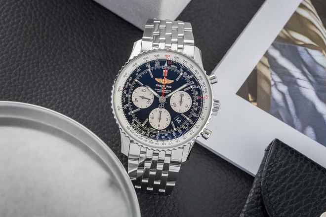  Breitling Navitimer 01 Chronograph Stahl Automatik Ref AB012012/BB01 Papers 2017 