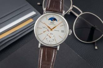 Thumbnail von IWC Portofino Handaufzug Mondphase Handaufzug Stahl Ref. IW516401 B&P 2017