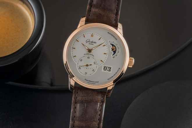 Glashütte Original PanoMaticLunar 18k Kızılaltın Ref. 90-02-45-35-04 B&P 2015
