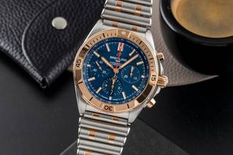 Thumbnail von Breitling Chronomat Kronometre Çelik / Altın Otomatik Ref UB0134101C1U1 Evraklar
