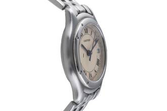 Thumbnail von Cartier Cougar Stahl Quarz Roman Dial Damenuhr Ref. W35001F5 Klassiker