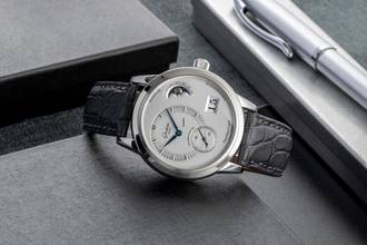 Thumbnail von Glashütte Original PanoMaticLunar Çelik Otomatik Erkek Saat Ref. 1-90-02-02-02-04 Kutu