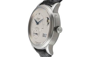 Thumbnail von Glashütte Original PanoMaticLunar Çelik Otomatik Erkek Saat Ref. 1-90-02-02-02-04 Kutu