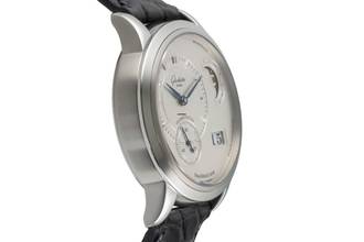 Thumbnail von Glashütte Original PanoMaticLunar Çelik Otomatik Erkek Saat Ref. 1-90-02-02-02-04 Kutu