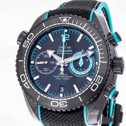 Omega Seamaster Planet Ocean Chronograph 46 Alinghi Black Ceramic – 215.92.46.51.01.003 – neredeyse yeni – 02/24 – Tam Set
