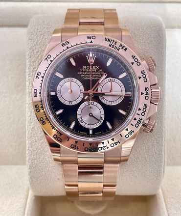 Rolex Daytona Rose 126505 Siyah Kadran 2023 Mükemmel Durum TAM SET KUTU+EVRAK