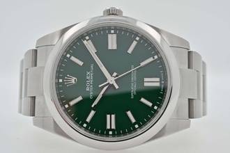 Thumbnail von Rolex Oyster Perpetual 41 Automatik 124300 Green Grün Verde