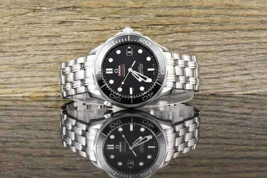 Omega Seamaster Diver 300 M Co-Axial 41MM Black Ceramic Referenz 212.30.41.20.01.003 Full Set 2013