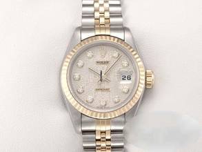 Thumbnail von Rolex Lady-Datejust Edelstahl Gelbgold 750 Diamanten Automatik Gold Stahl Damen Stainless Steel 18kt Yellow Gold Jubilé-band Chronometer Oyster