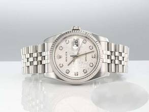 Thumbnail von Rolex Datejust 36 36mm 116234 Stahl Weissgold 750 Diamanten Automatik Gold