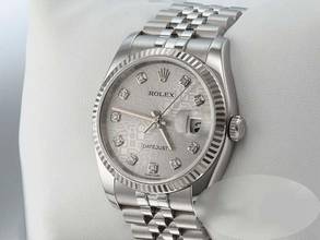 Thumbnail von Rolex Datejust 36 36mm 116234 Stahl Weissgold 750 Diamanten Automatik Gold