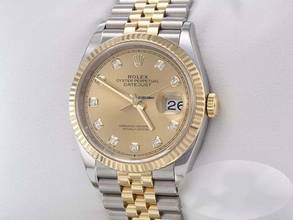 Thumbnail von Rolex Datejust 36 126233 Edelstahl Gelbgold 750 Diamanten Automatik Stainless Steel 18kt Yellow Gold Jubilé-band Chronometer Oyster