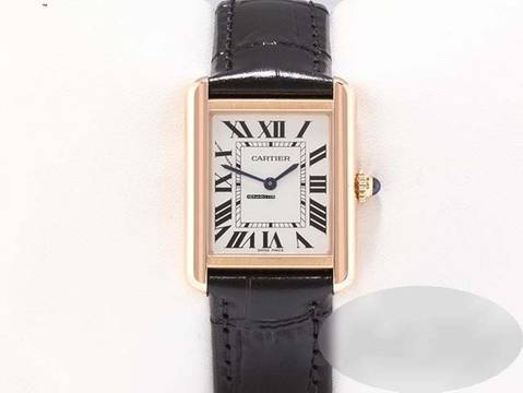 Cartier Tank Solo Edelstahl Rosegold 750 2017 W5200024 Stahl Gold Damen