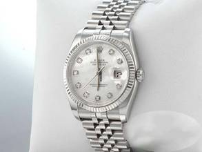 Thumbnail von Rolex Datejust 36 116234 2012 Stahl Weissgold 750 Diamanten Perlmutt Automatik