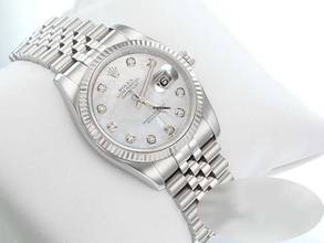 Thumbnail von Rolex Datejust 36 116234 2012 Stahl Weissgold 750 Diamanten Perlmutt Automatik