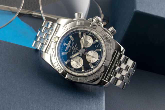 Thumbnail von Breitling Chronomat 44 Chronograph Stahl Automatik Ref. AB011012/B967 B&P 2020