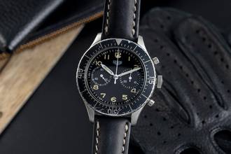 Thumbnail von Bu yıl Bundeswehr Flyback-Chronograph Handaufzug 1550 SG vintage klasik