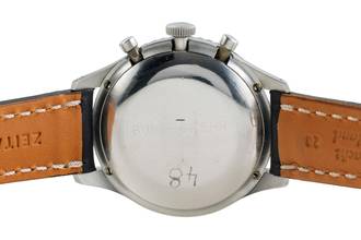 Thumbnail von Bu yıl Bundeswehr Flyback-Chronograph Handaufzug 1550 SG vintage klasik