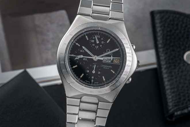  Omega Speedmaster Mark V German Version Stahl Automatik Ref. 376.0806 Vintage 