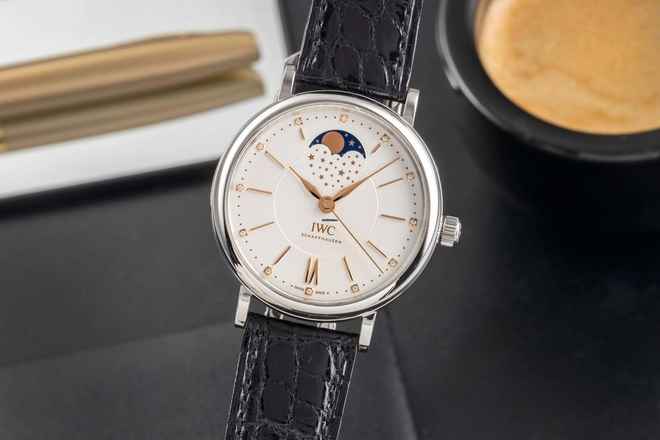 IWC Portofino Otomatik Ay Düğümü 37 Elmas Ref. IW459011