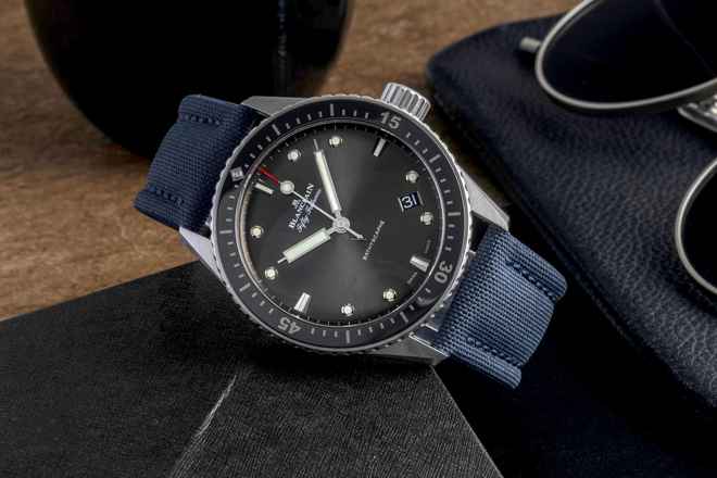 Blancpain Fifty Fathoms Bathyscaphe Çelik Otomatik Ref. 5000-1110-B52A Belgeler