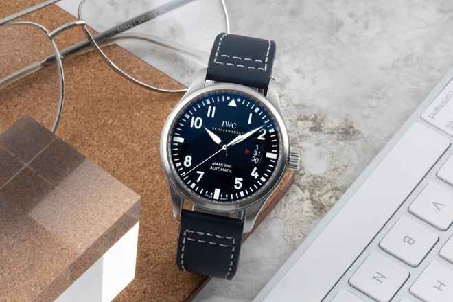 IWC Pilot Saat Mark Schaffhausen Mark XVII Pilot Saat Otomatik Paslanmaz Çelik Ref. IW326501 Belgeler