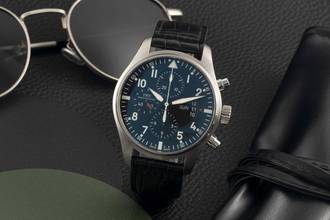 Thumbnail von IWC Fliegeruhr Chronograph Pilot Fliegeruhr Chronograph Automatik Edelstahl Herrenuhr Ref. IW377701
