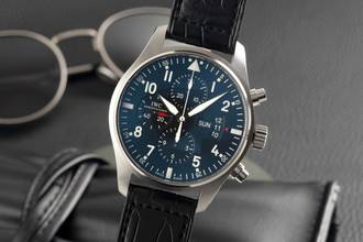 Thumbnail von IWC Pilot Saatleri Kronograf Pilot Pilot Saatleri Kronograf Otomatik Paslanmaz Çelik Erkek Saatleri Ref. IW377701