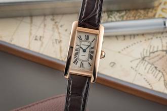 Thumbnail von Cartier Tank Américaine 18k Rotgold Quarz Damenuhr Ref. W2607456 2503