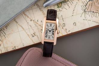 Thumbnail von Cartier Tank Américaine 18k Kızıl Altın Kuvars Kadın Saati Ref. W2607456 2503